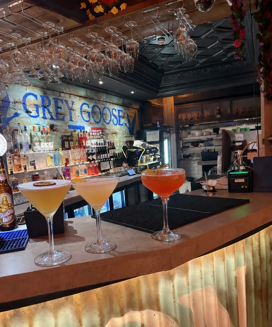 Cocktail on the bar