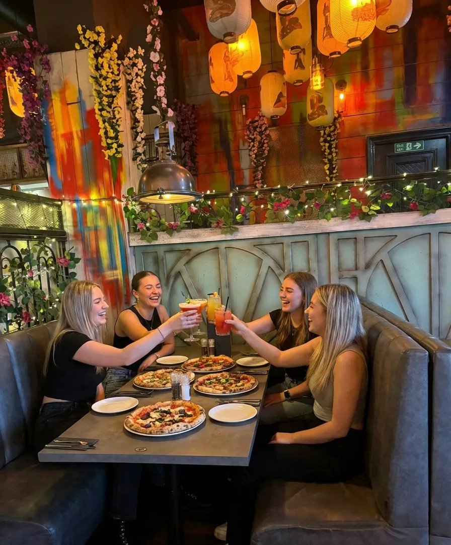 Friends at the table