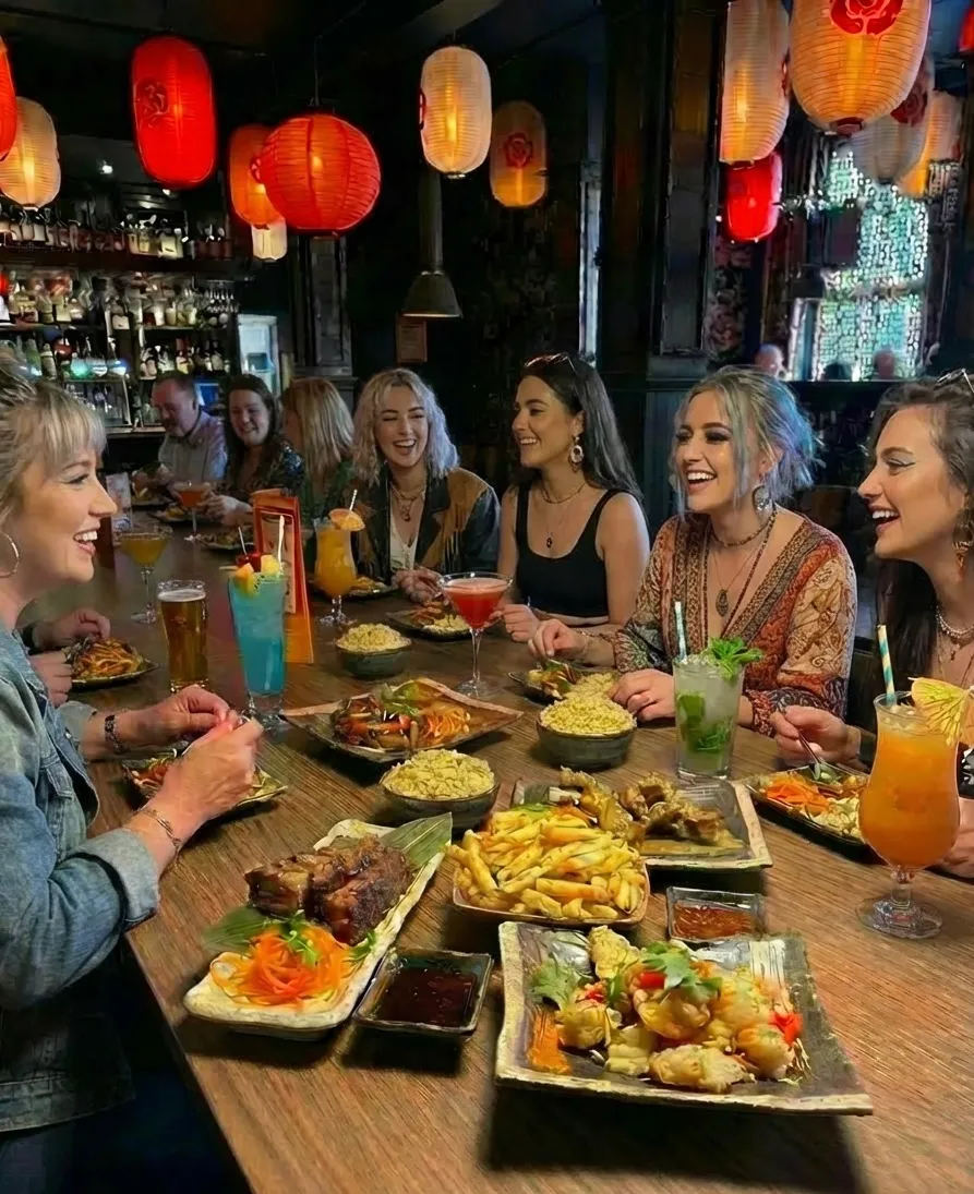 Guests dining